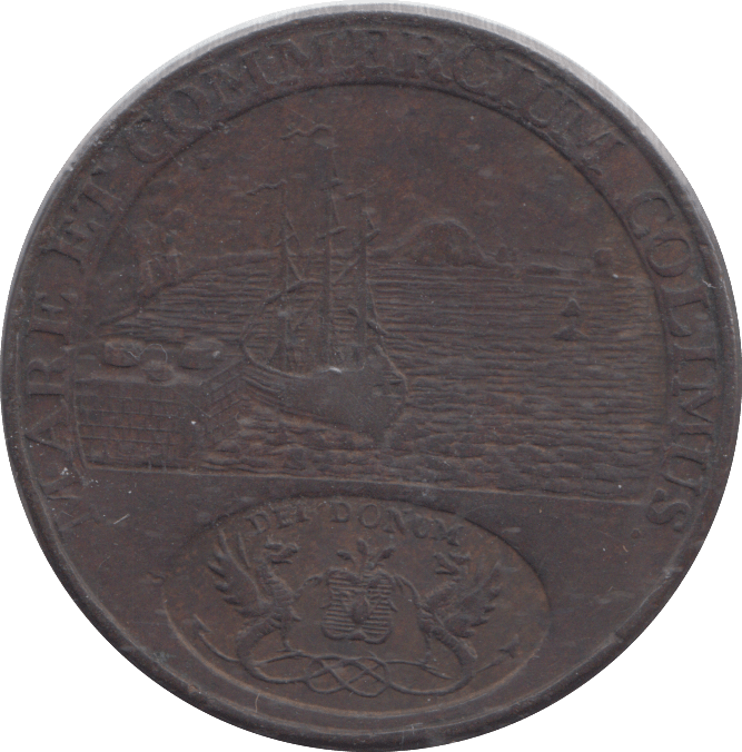 1795 DUNDEE HALFPENNY TOKEN - PENNY TOKEN - Cambridgeshire Coins