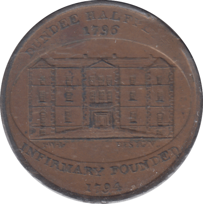 1795 DUNDEE HALFPENNY TOKEN - PENNY TOKEN - Cambridgeshire Coins