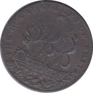 1795 EARL HOWEL HALFPENNY TOKEN - Halfpenny - Cambridgeshire Coins
