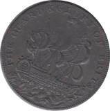 1795 EARL HOWEL HALFPENNY TOKEN - Halfpenny - Cambridgeshire Coins