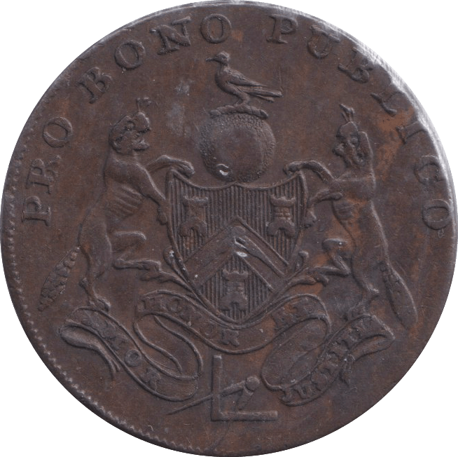 1795 GRINSTEAD HALFPENNY TOKEN - HALFPENNY TOKEN - Cambridgeshire Coins