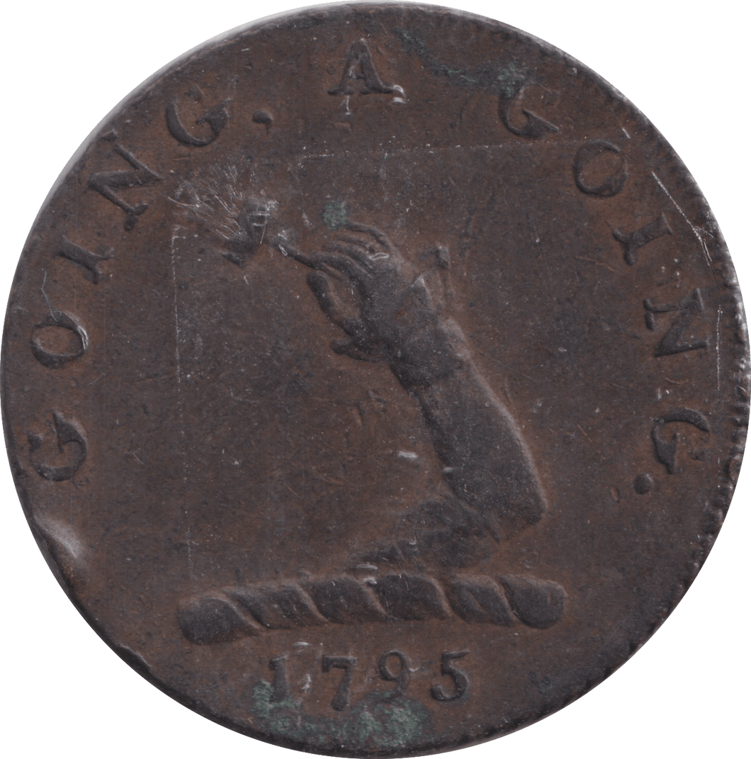 1795 HALFPENNY AUCTIONEER TOKEN BURY ST EDMUNDS - HALFPENNY TOKEN - Cambridgeshire Coins