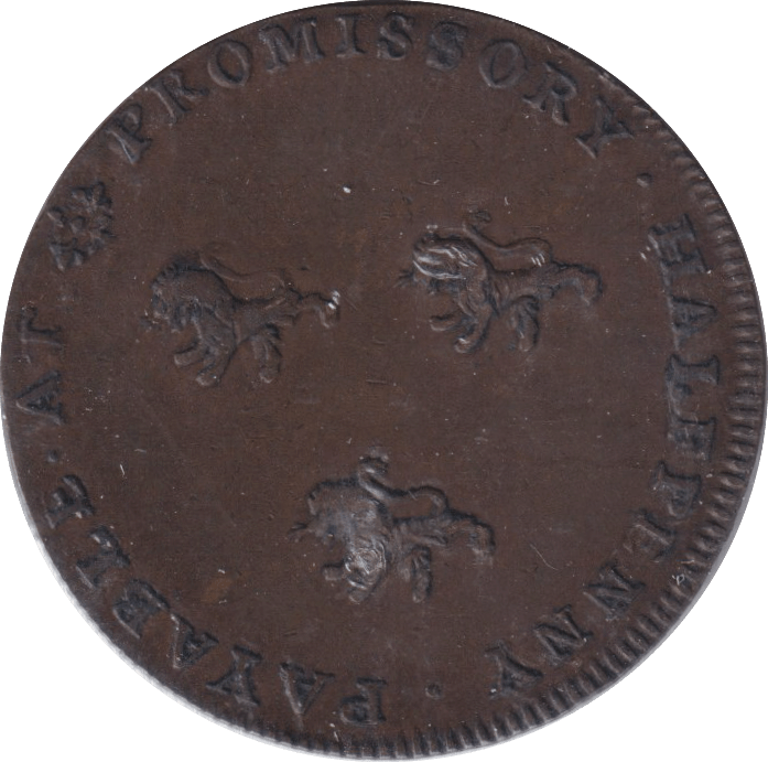 1795 HALFPENNY BIRMINGHAM TOKEN - HALFPENNY TOKENS - Cambridgeshire Coins