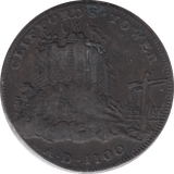 1795 HALFPENNY CONDER CLIFFORDS TOWER TOKEN YORK - HALFPENNY TOKENS - Cambridgeshire Coins