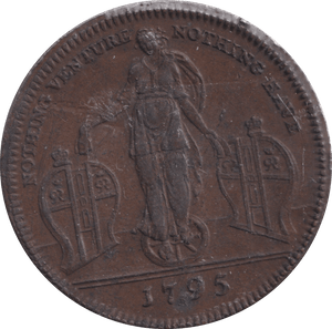 1795 HALFPENNY CUTTERS TOKEN RICHARDSONS MIDDLESEX - HALFPENNY TOKEN - Cambridgeshire Coins