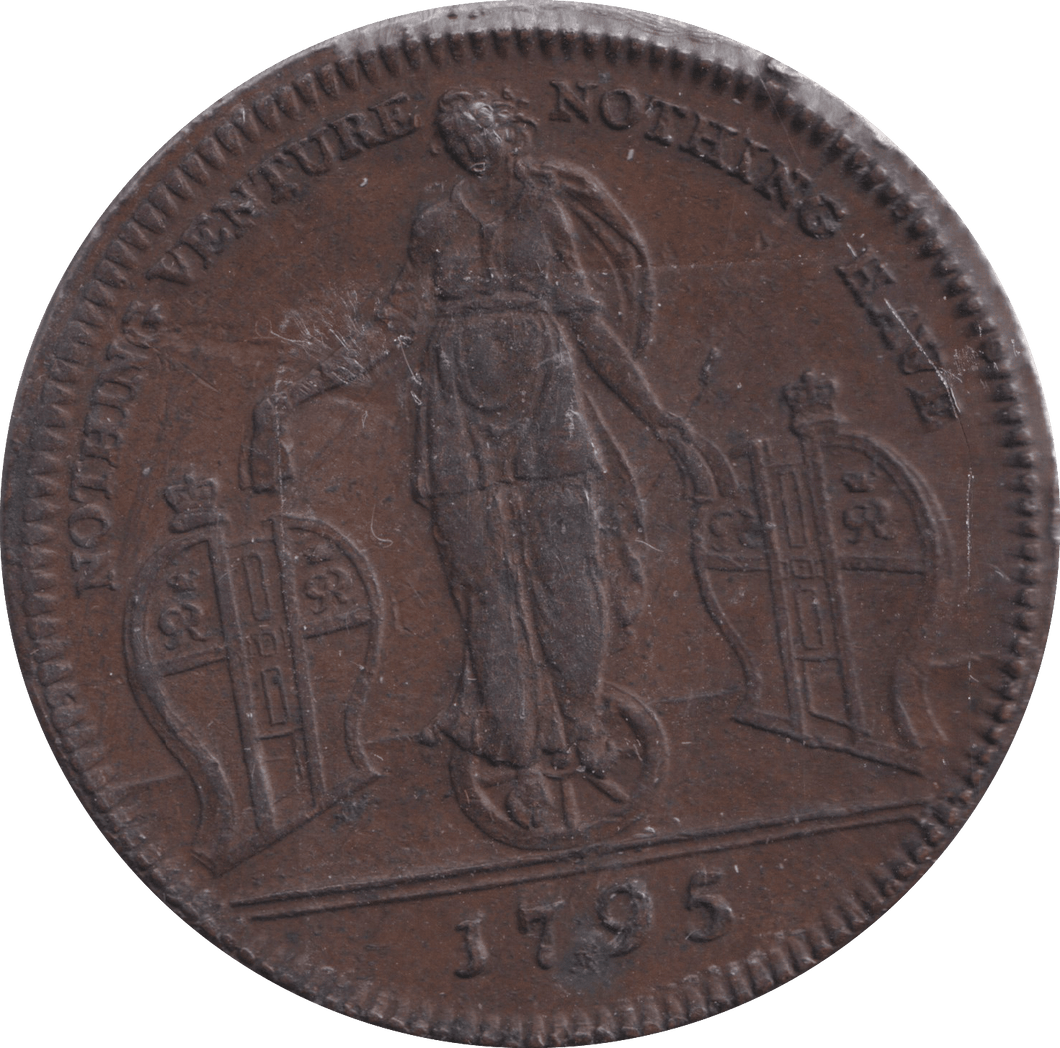 1795 HALFPENNY CUTTERS TOKEN RICHARDSONS MIDDLESEX - HALFPENNY TOKEN - Cambridgeshire Coins
