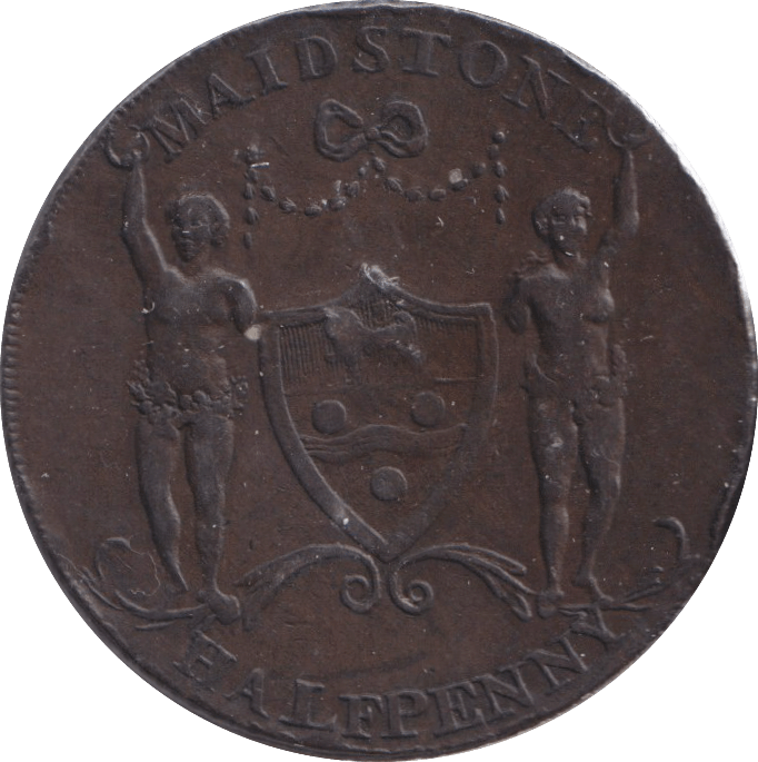 1795 HALFPENNY MAIDSTONE PODSALE PAPER MILL TOKEN - HALFPENNY TOKENS - Cambridgeshire Coins