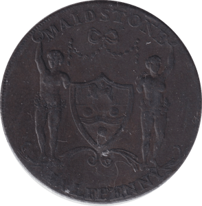 1795 HALFPENNY MAIDSTONE TOKEN - HALFPENNY TOKENS - Cambridgeshire Coins