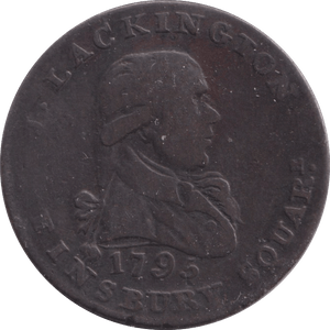 1795 HALFPENNY MILLED TOKEN - HALFPENNY TOKENS - Cambridgeshire Coins