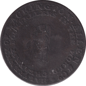 1795 HALFPENNY MILLED TOKEN - HALFPENNY TOKENS - Cambridgeshire Coins
