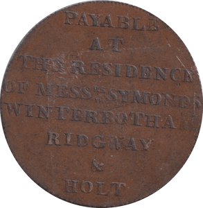 1795 HALFPENNY NEWSGATE PRISON TOKEN NEWSGATE HOLT - HALFPENNY TOKEN - Cambridgeshire Coins