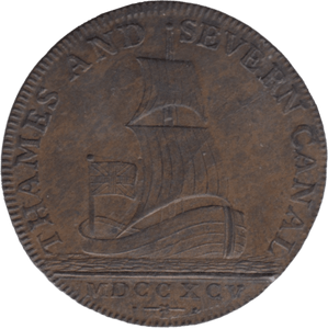 1795 HALFPENNY TOKEN BRIMSCOMBE PORT BIRMINGHAM - HALFPENNY TOKENS - Cambridgeshire Coins