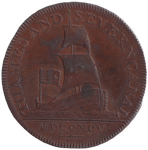 1795 HALFPENNY TOKEN BRIMSCOMBE PORT BIRMINGHAM - HALFPENNY TOKENS - Cambridgeshire Coins