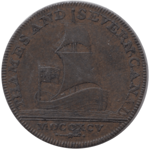 1795 HALFPENNY TOKEN BRIMSCOMBE PORT BIRMINGHAM - HALFPENNY TOKENS - Cambridgeshire Coins