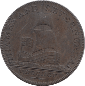 1795 HALFPENNY TOKEN BRIMSCOMBE PORT BIRMINGHAM - HALFPENNY TOKENS - Cambridgeshire Coins