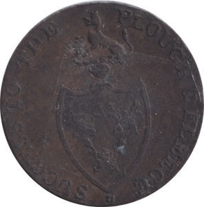 1795 HALFPENNY TOKEN BURY ST EDMUNDS - HALFPENNY TOKEN - Cambridgeshire Coins