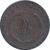 1795 HALFPENNY TOKEN MAIL COACH - HALFPENNY TOKEN - Cambridgeshire Coins