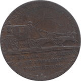 1795 HALFPENNY TOKEN MAIL COACH - WORLD COINS - Cambridgeshire Coins