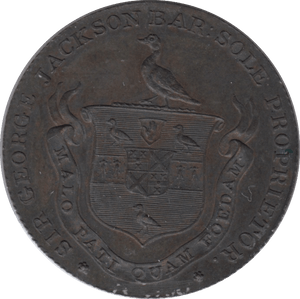 1795 HALFPENNY TOKEN NAVIGATION BISHOPS STORTFORD - HALFPENNY TOKENS - Cambridgeshire Coins