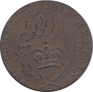 1795 HALFPENNY TOKEN - Halfpenny - Cambridgeshire Coins