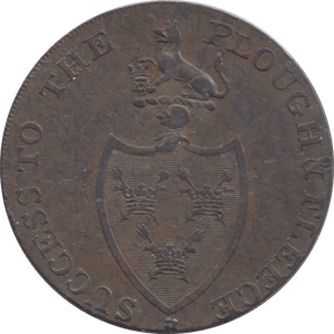 1795 HALFPENNY TOKEN - Halfpenny - Cambridgeshire Coins