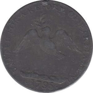 1795 LONDON HALFPENNY TOKEN - Halfpenny - Cambridgeshire Coins