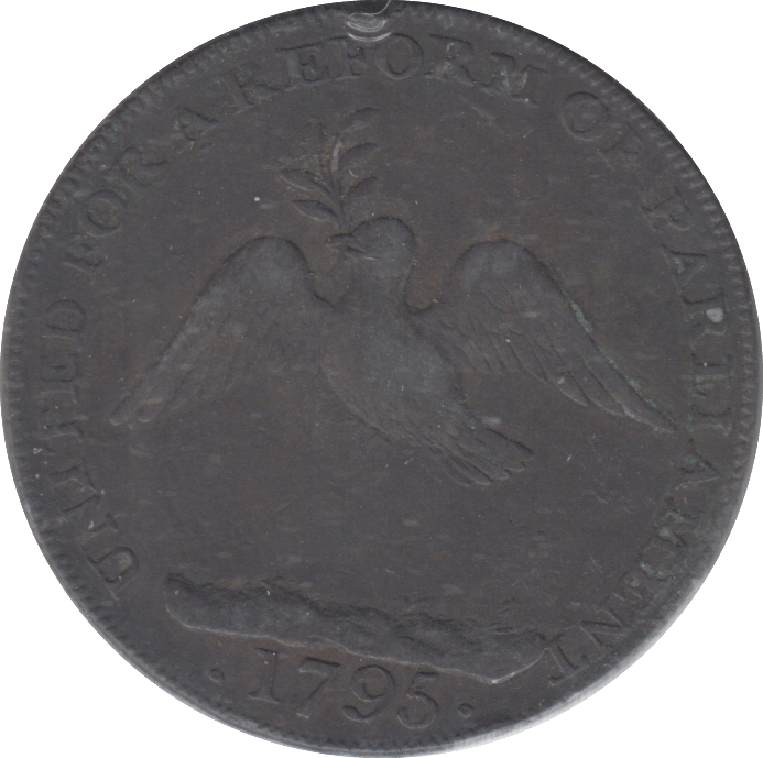 1795 LONDON HALFPENNY TOKEN - Halfpenny - Cambridgeshire Coins