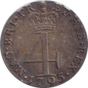 1795 MAUNDY FOURPENCE ( GVF ) - MAUNDY FOURPENCE - Cambridgeshire Coins