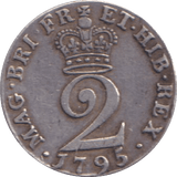 1795 MAUNDY TWOPENCE ( VF ) - MAUNDY TWOPENCE - Cambridgeshire Coins