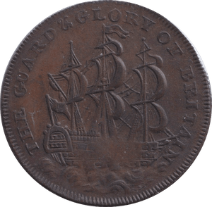 1795 MIDDLESEX HALFPENNY TOKEN - HALFPENNY TOKEN - Cambridgeshire Coins