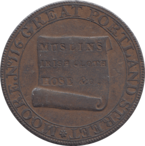 1795 MIDDLESEX HALFPENNY TOKEN - HALFPENNY TOKEN - Cambridgeshire Coins