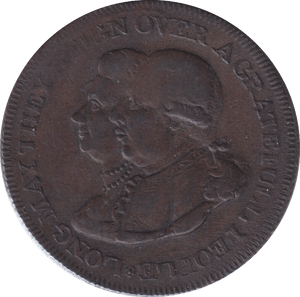 1795 MIDDLESEX HALFPENNY TOKEN - HALFPENNY TOKEN - Cambridgeshire Coins