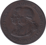 1795 MIDDLESEX HALFPENNY TOKEN - HALFPENNY TOKEN - Cambridgeshire Coins