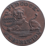 1795 PIDCOCK EXHIBITION HALFPENNY TOKEN - HALFPENNY TOKEN - Cambridgeshire Coins