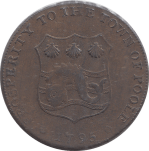 1795 POOKE FARTHING TOKEN - FARTHING TOKEN - Cambridgeshire Coins