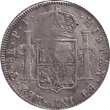 1795 SILVER 8 REALE COUNTERSTAMPED SPAIN/BOLIVIA - WORLD COINS - Cambridgeshire Coins