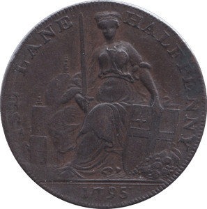 1795 SISE LANE HALFPENNY TOKEN - HALFPENNY TOKEN - Cambridgeshire Coins