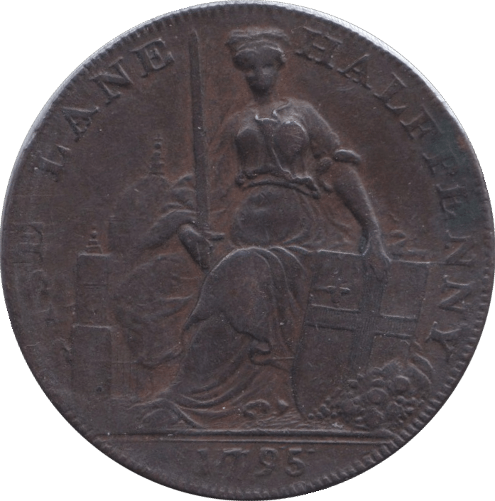 1795 SISE LANE HALFPENNY TOKEN - HALFPENNY TOKEN - Cambridgeshire Coins