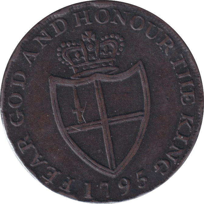 1795 WILLIAM OF LONDON HALFPENNY TOKEN - HALFPENNY TOKEN - Cambridgeshire Coins