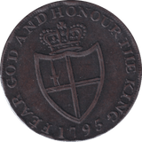 1795 WILLIAM OF LONDON HALFPENNY TOKEN - HALFPENNY TOKEN - Cambridgeshire Coins