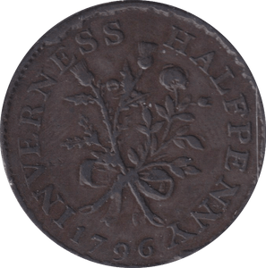 1796 HALF PENNY TOKEN INVERNESS - HALFPENNY TOKEN - Cambridgeshire Coins