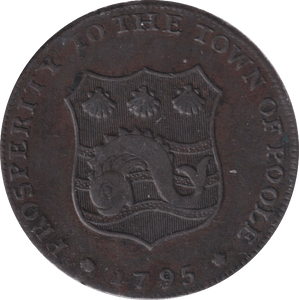 1796 HALF PENNY TOKEN POOLE - HALFPENNY TOKEN - Cambridgeshire Coins