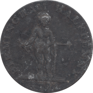 1796 HALFPENNY TOKEN BIRMINGHAM - HALFPENNY TOKEN - Cambridgeshire Coins