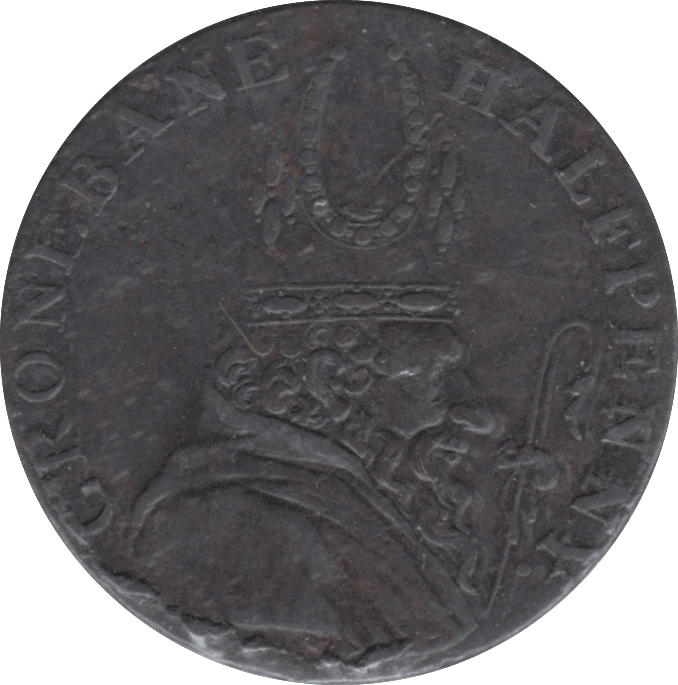 1796 HALFPENNY TOKEN CROEBANE - HALFPENNY TOKEN - Cambridgeshire Coins