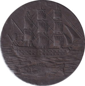 1796 PORTSEA HALFPENNY TOKEN - HALFPENNY TOKEN - Cambridgeshire Coins