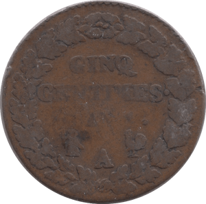 1797 5 CENTIMES FRANCE - WORLD COINS - Cambridgeshire Coins