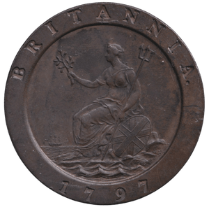 1797 CARTWHEEL TWOPENCE ( EF ) - TWOPENCE - Cambridgeshire Coins
