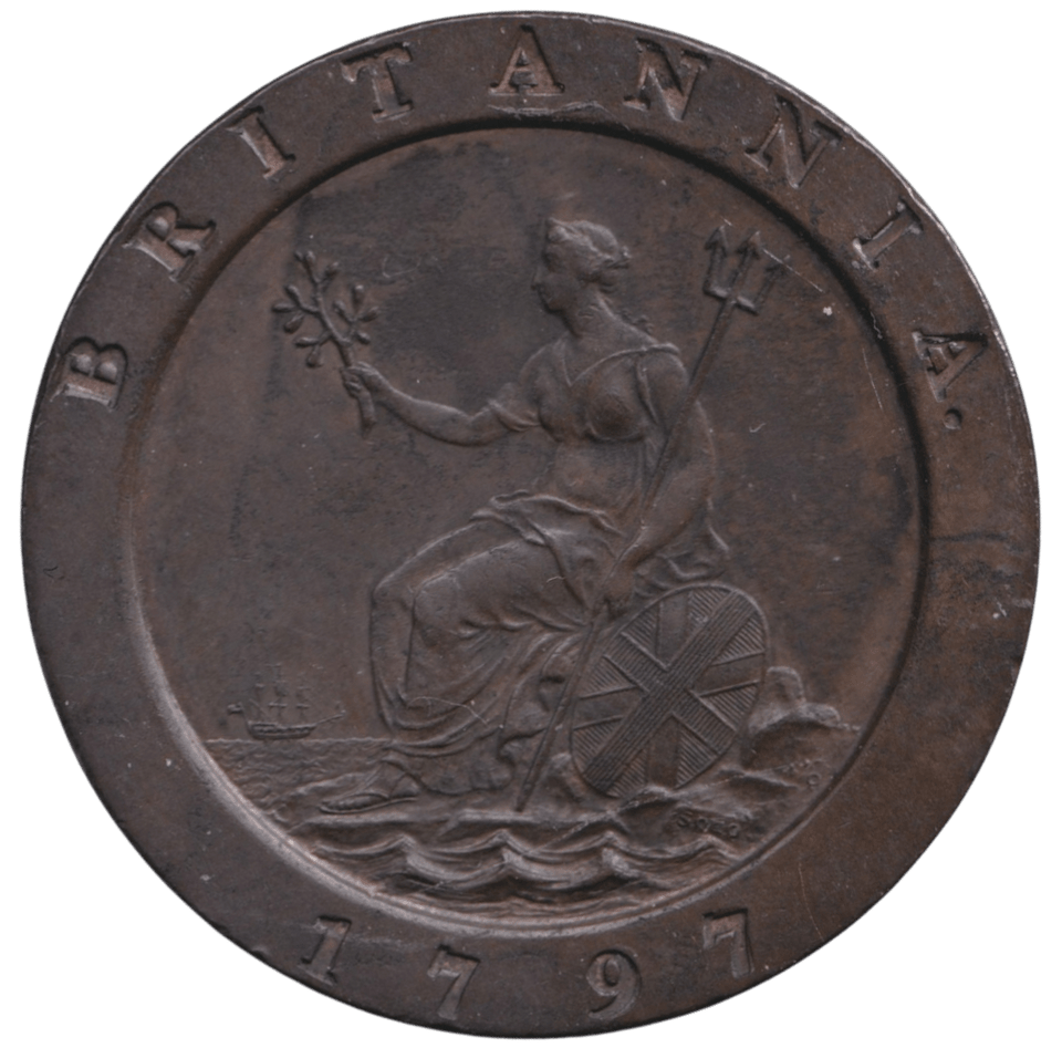 1797 CARTWHEEL TWOPENCE ( EF ) - TWOPENCE - Cambridgeshire Coins
