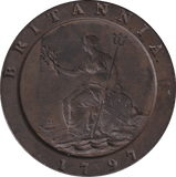 1797 CARTWHEEL TWOPENCE ( EF ) - TWOPENCE - Cambridgeshire Coins