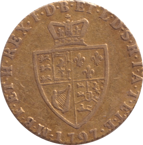 1797 GOLD HALF GUINEA ( VF ) - GUINEAS - Cambridgeshire Coins